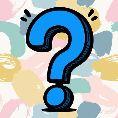 question mark drawing