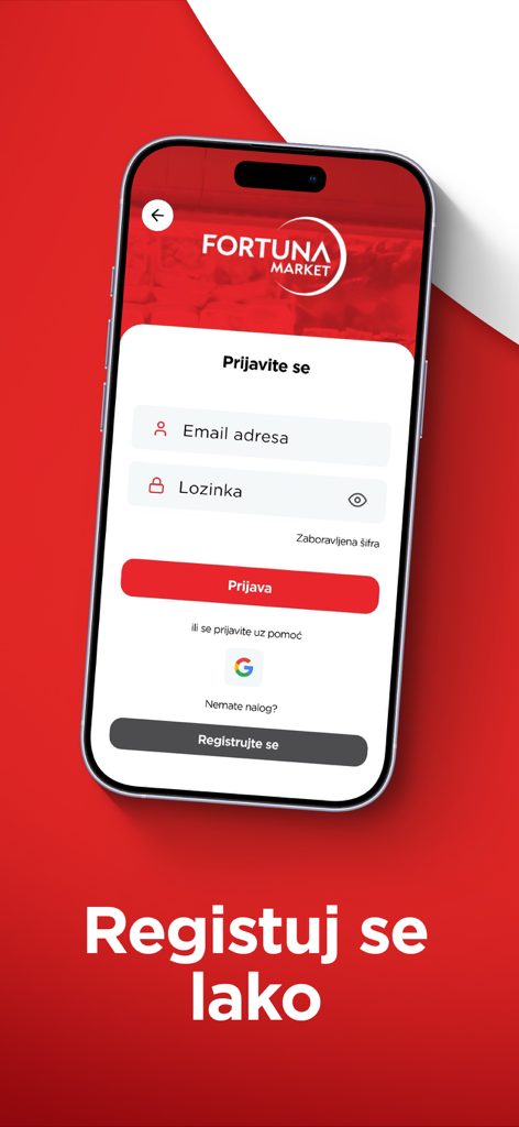 Moja Fortuna - Moja Fortuna app login and easy registration interface