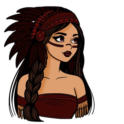 native american beautiful woman