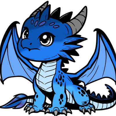 fierce baby night dragon