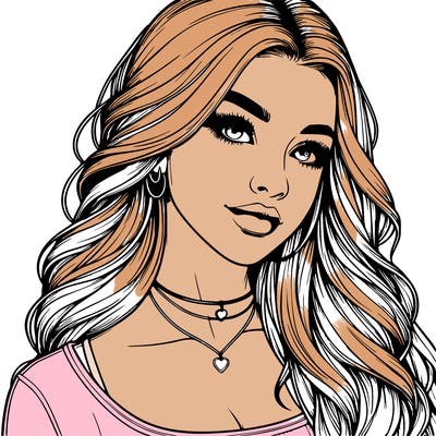 detailed realistic girl