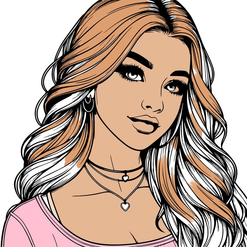 detailed realistic girl