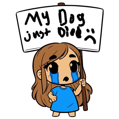 girl with blank sign