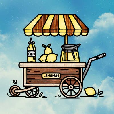 simple lemonade cart