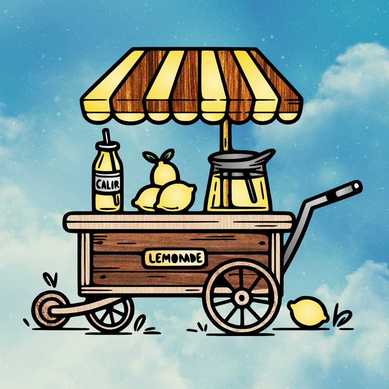 simple lemonade cart