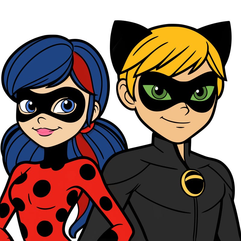 cat noir and ladybug