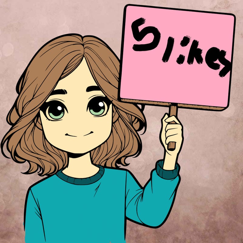 realistic girl holding up a sign