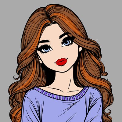 realistic beautiful girl