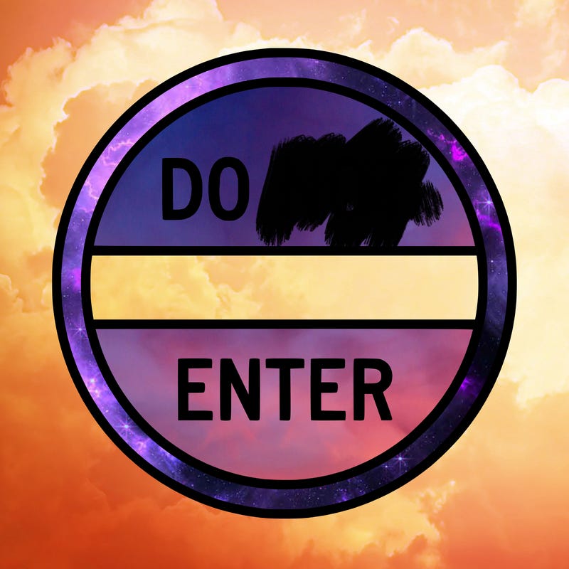 do not enter sign