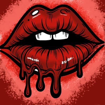 lips that look realistic and drip