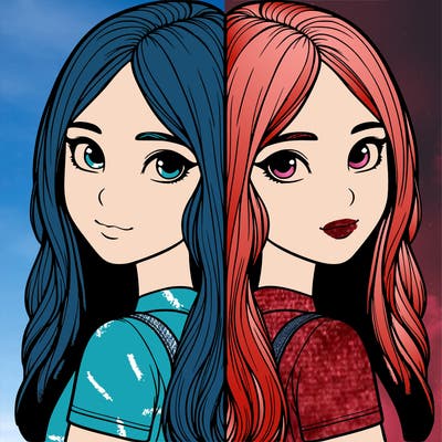 realistic girl split