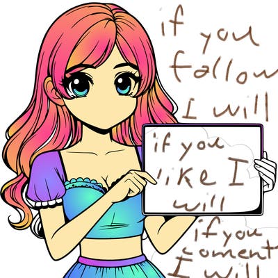 realistic pretty girl holding blank sign