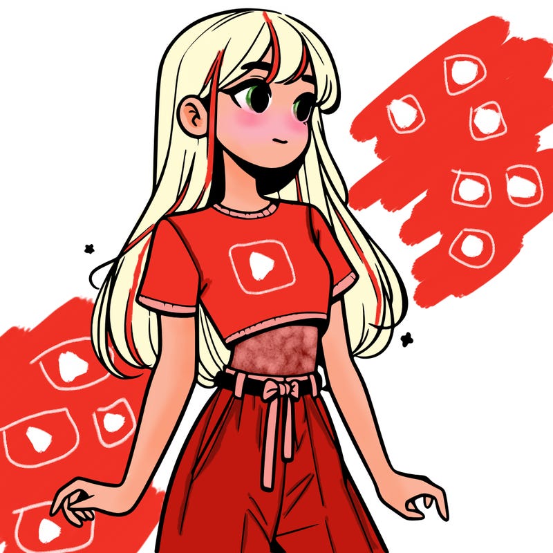 girl in a cute crop top