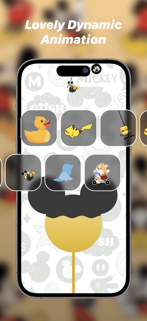 Live Wallpapers & Theme - NEXT - Interface of the NEXT app showing a selection of lovely dynamic animations for iPhone themes