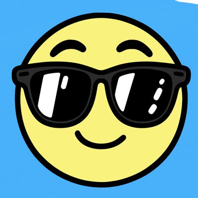 emoji with sunglasses