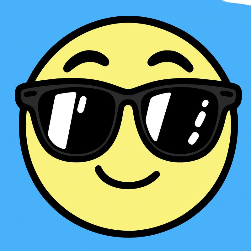 emoji with sunglasses