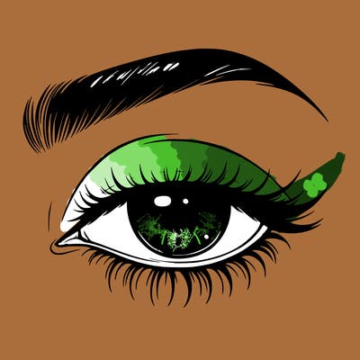 eye closed realistic