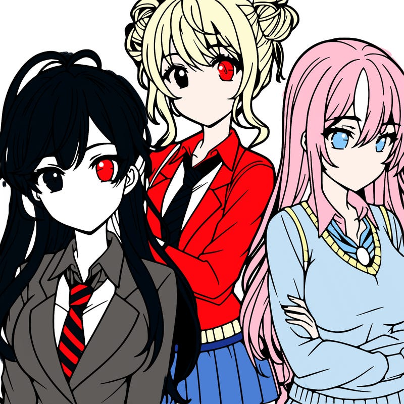 anime girls teenagers