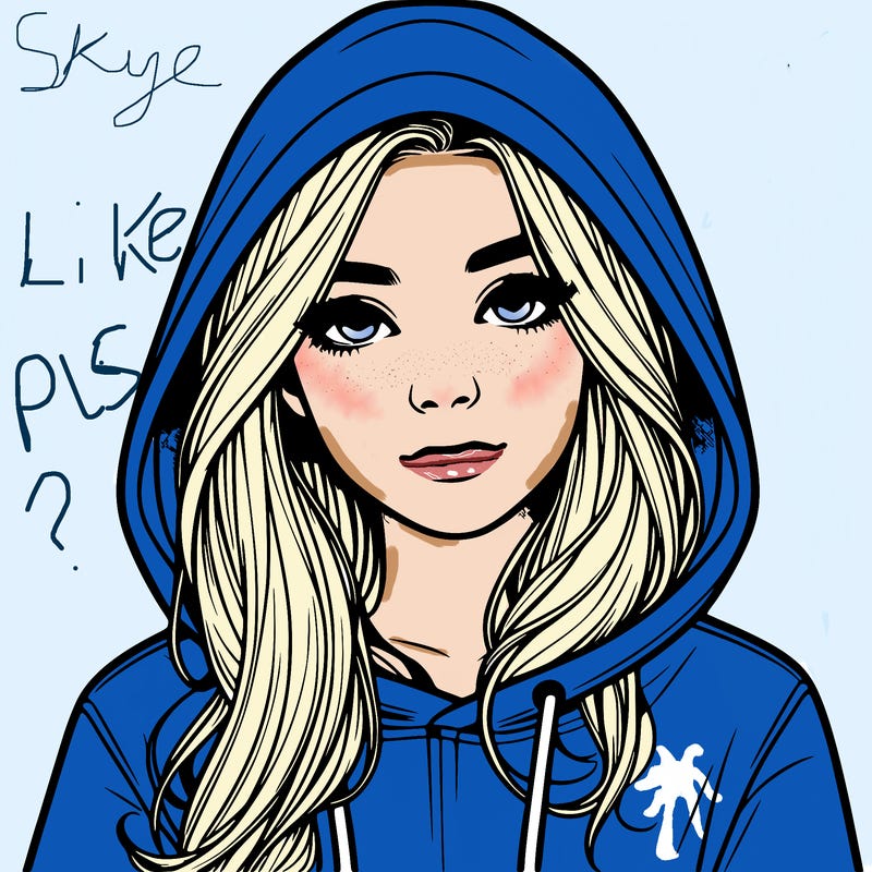 realistic girl with a hoodie