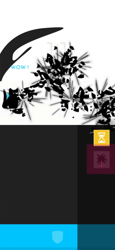 Divineko - Magic Cat - Gato mágico de Divineko lançando feitiços durante uma batalha de ritmo acelerado