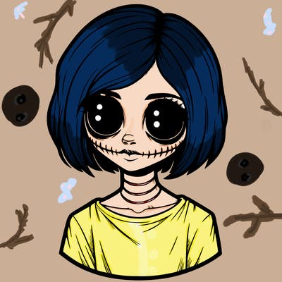 realistic creepy girl