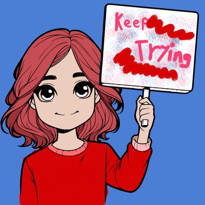 realistic girl holding up a sign