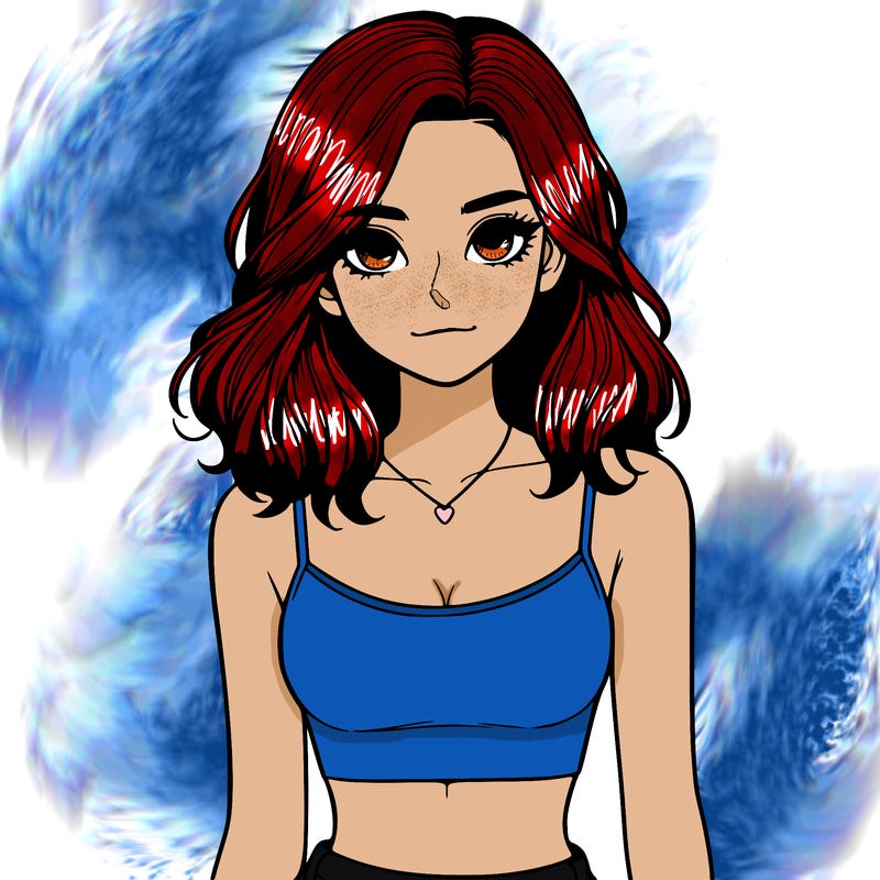 realistic girl with crop top