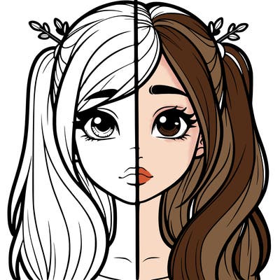 realistic girl split