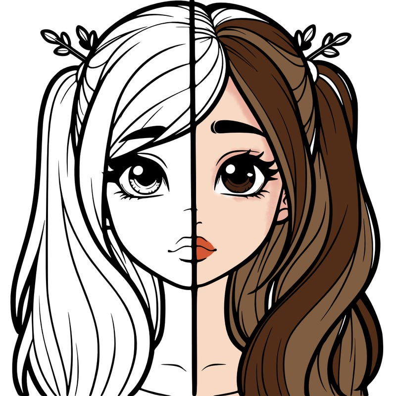 realistic girl split