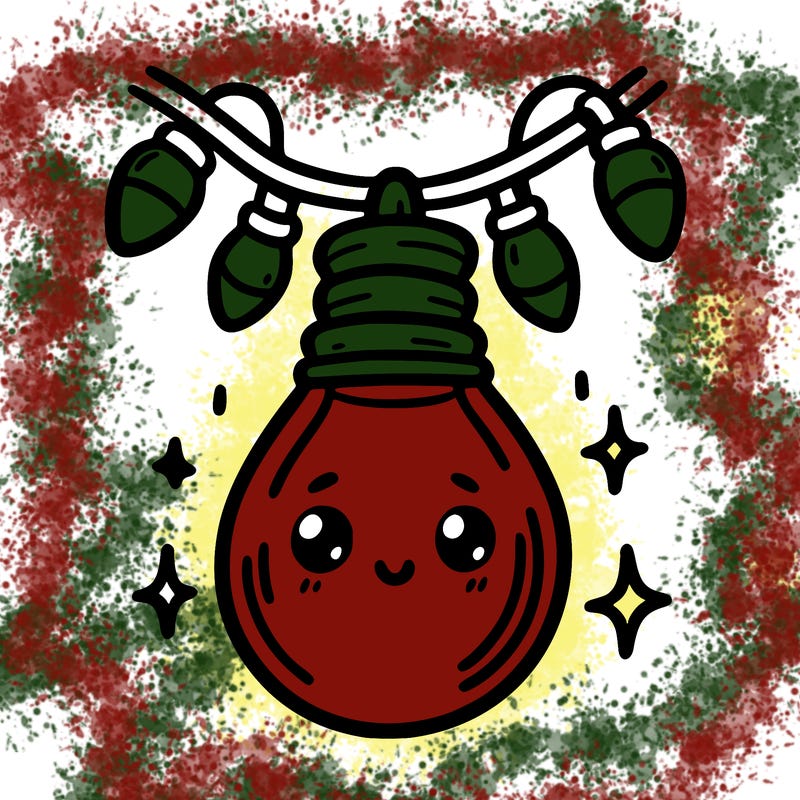 small bulb of a garland