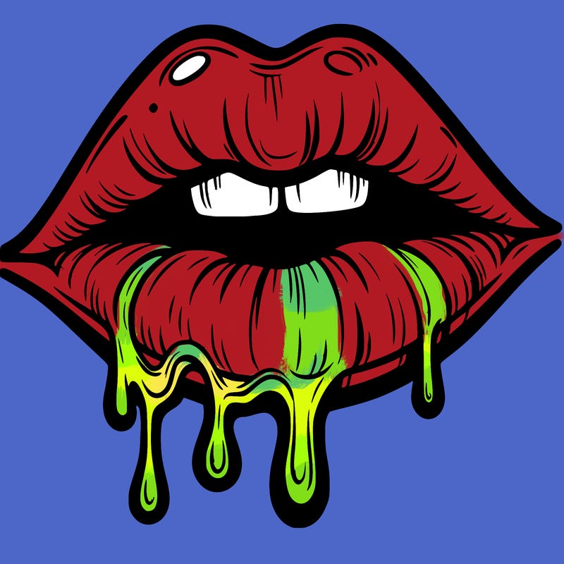 lips that look realistic and drip