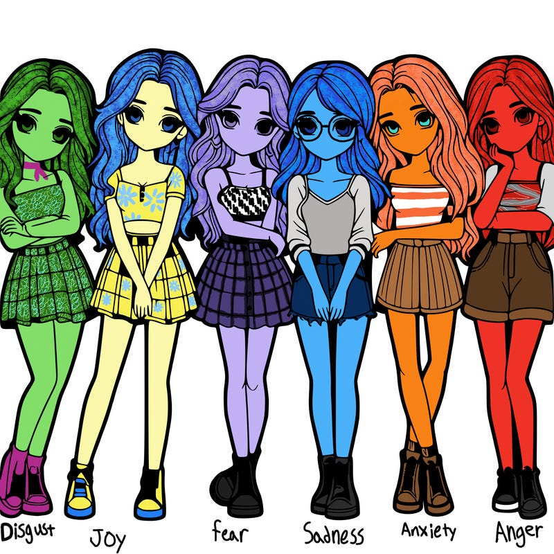 a group of girls realistic