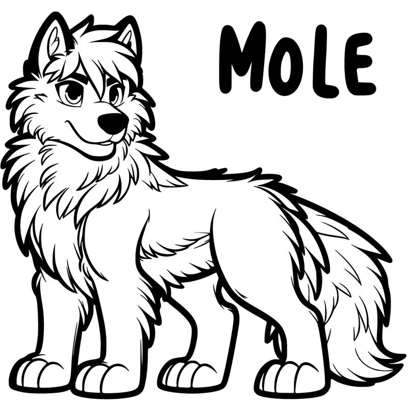 male furry wolf