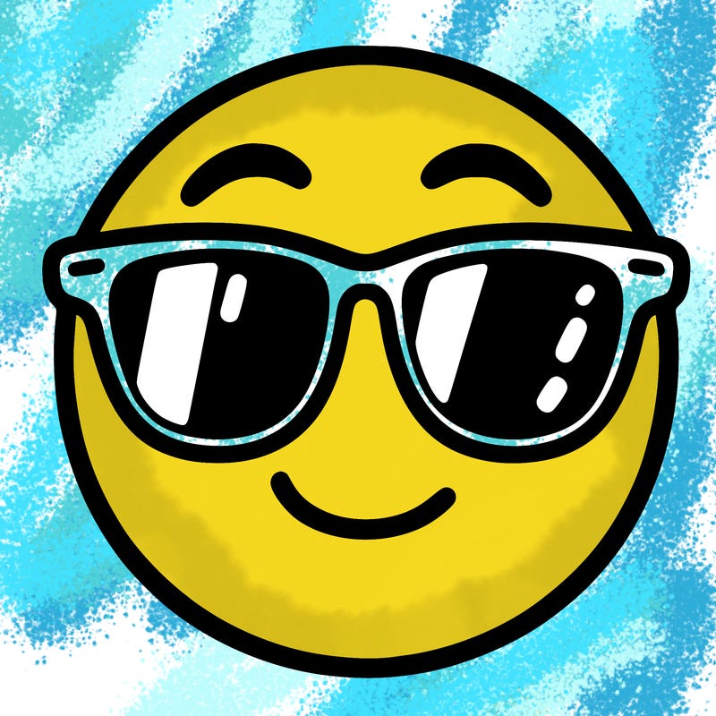 emoji with sunglasses