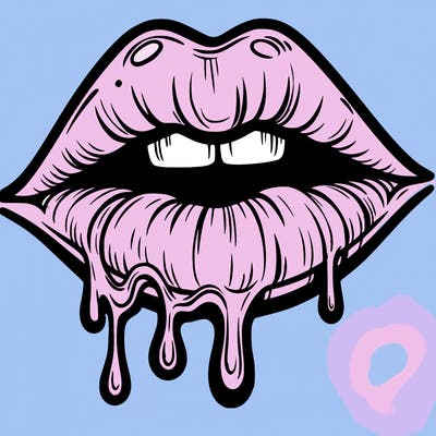 lips that look realistic and drip