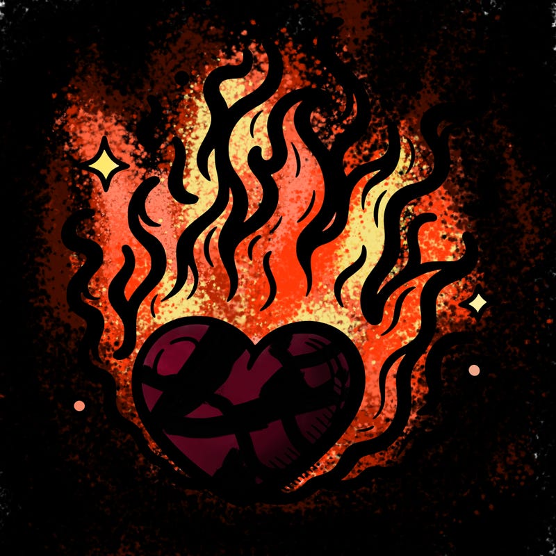 flaming heart