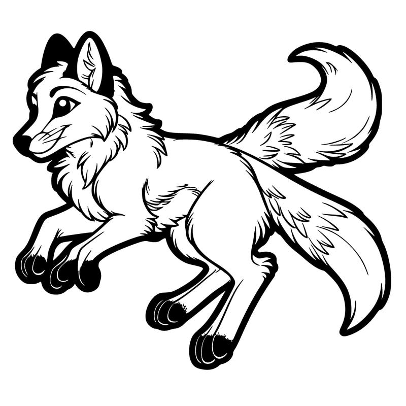 therian fox jumping as a fox