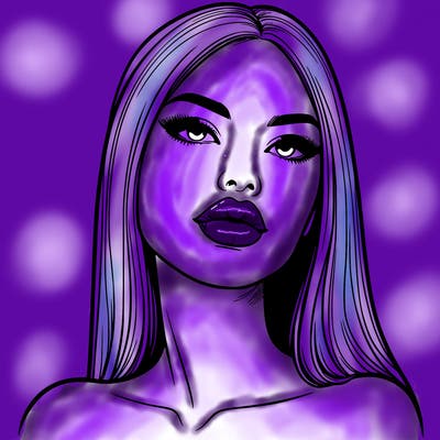 realistic woman with full lips