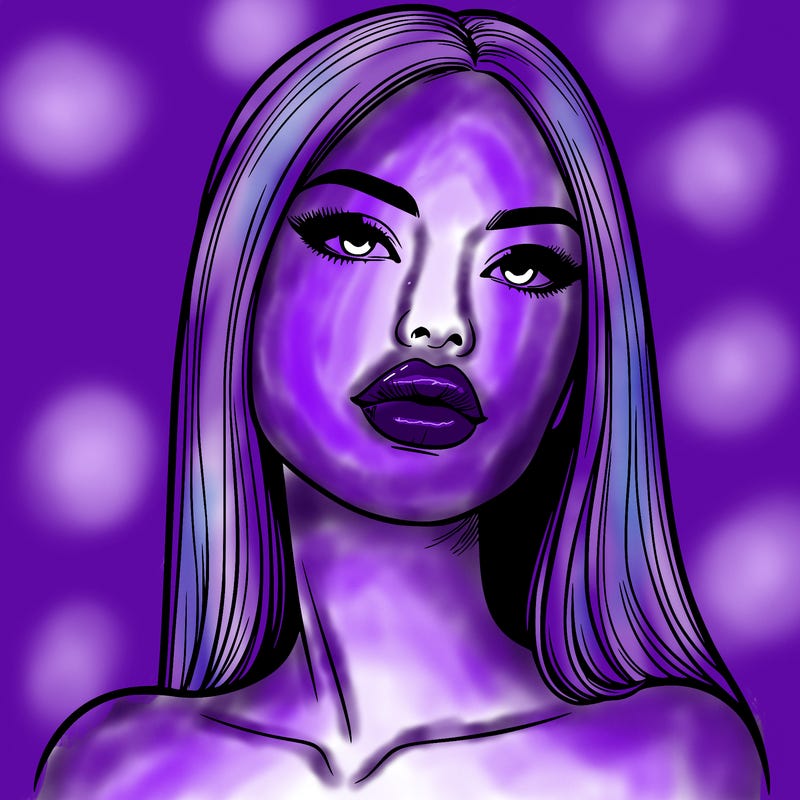 realistic woman with full lips