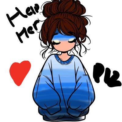 girl with baggy sweatshirt and messy bun