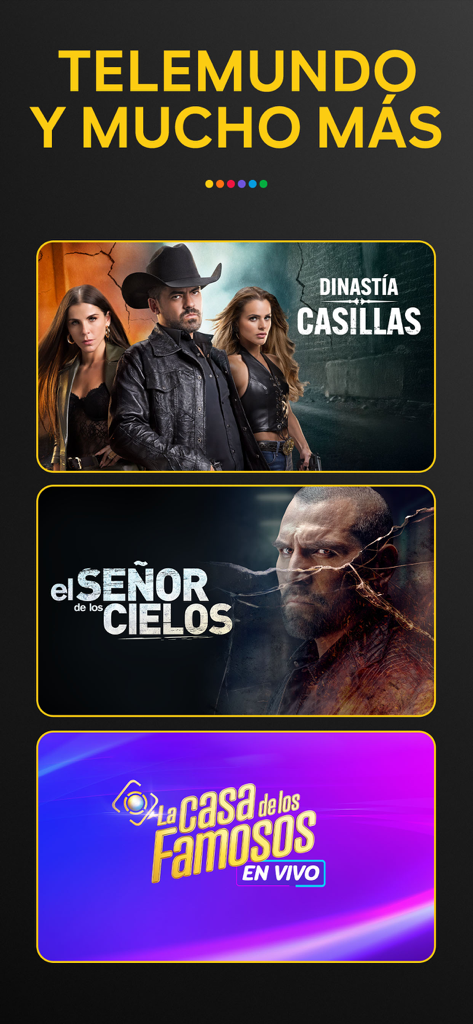Telemundo spanischsprachige Shows und Live-Serien in der Peacock TV App