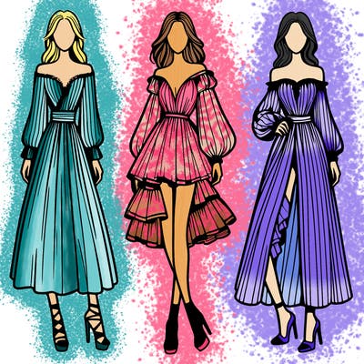 fashion models dresses