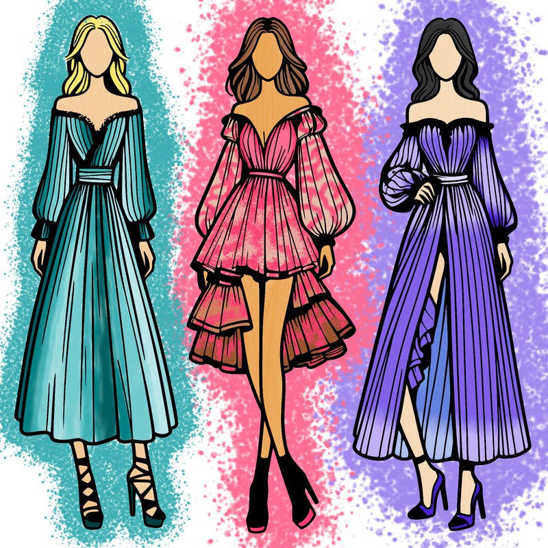 fashion models dresses