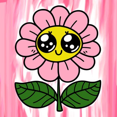 flower with eyes