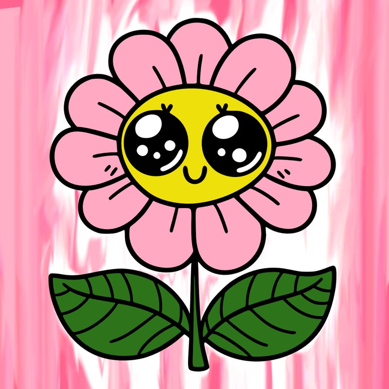 flower with eyes