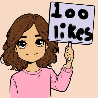 realistic girl holding up a sign