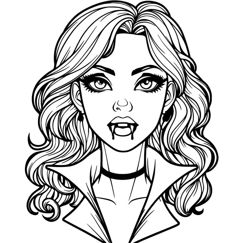 realistic vampire girl