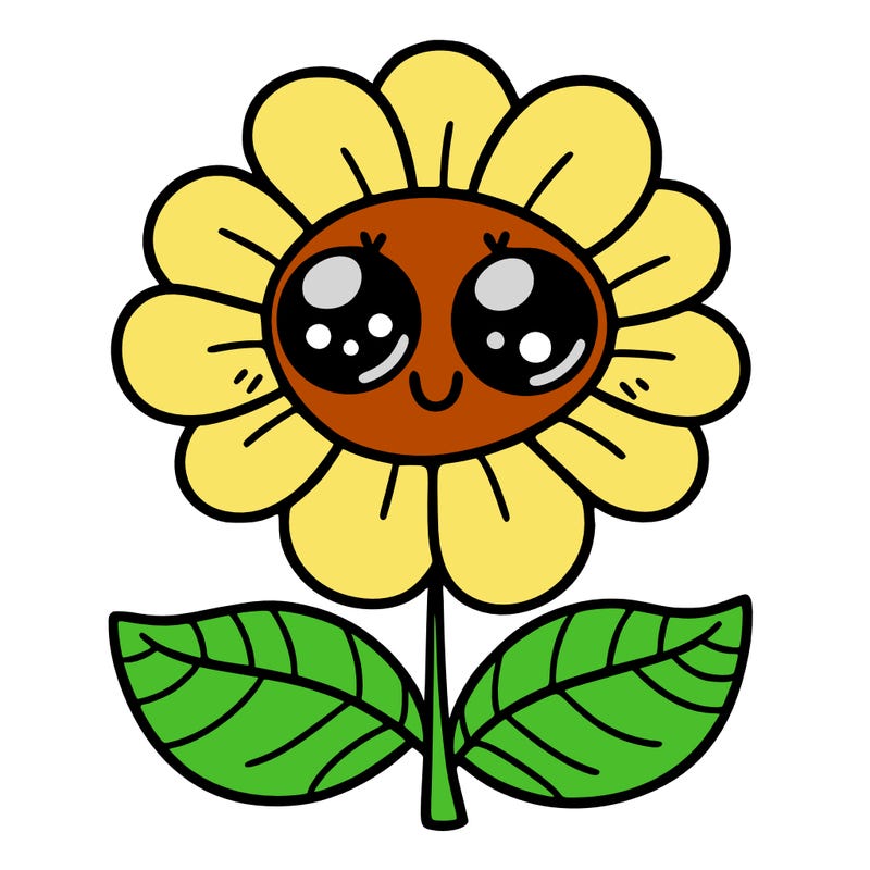 flower with eyes