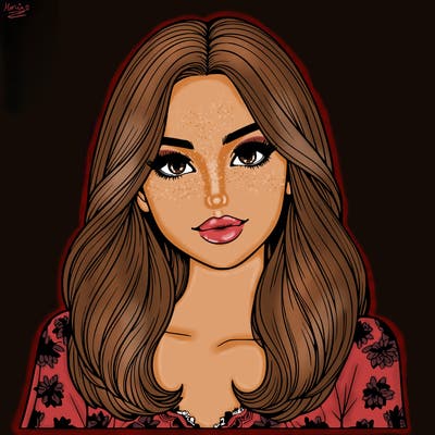 realistic beautiful girl