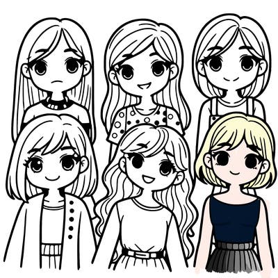 five girls